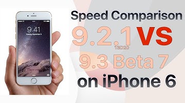iPhone 6 iOS 9.2.1 vs iOS 9.3 Beta 7 / Public Beta 7 Build #13E5233a Speed Comparison