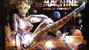 The Machine Bride of Pinbot Pinball Machine Backglass - Translite - Playfield - Williams Pinball