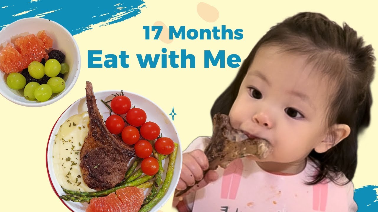baby-eat-lamp-chops-eat-with-me-17-months-baby-eating-food-eat-healthy