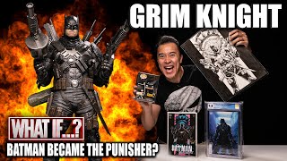 THE GRIM KNIGHT!!! What If Batman Became The Punisher?  Prime 1 Studio Statue Review!