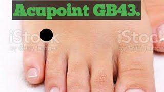 Acupressure point GB43, its location and uses.