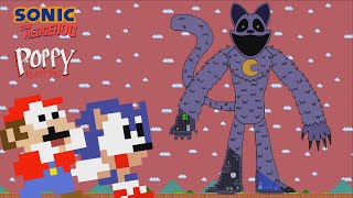 😱Mario and Sonic vs GIANT Catnap Maze (Poppy Playtime Chapter 3)