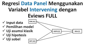 Regresi Data Panel Menggunakan Variabel Intervening dengan Eviews FULL