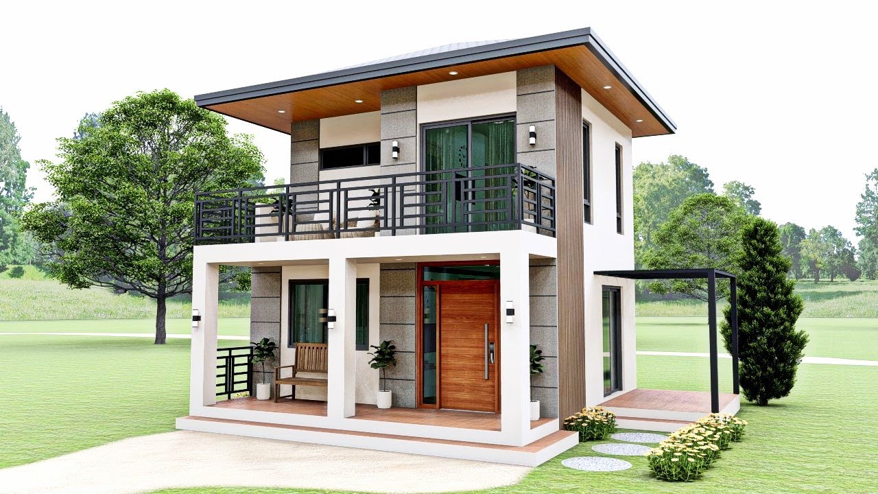 SMALL HOUSE DESIGN | 5 X 6 METERS | 2 BEDROOM - YouTube