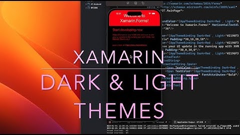 Xamarin Forms Dark Theme 📱🖤🤍