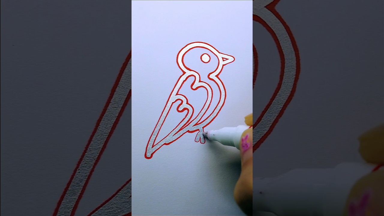 How To Draw A Bird Easy With Numbers