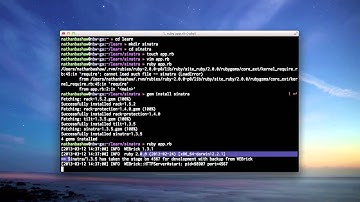 Ruby Sinatra Tutorial