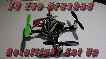 Brushed F3 Evo Set Up In Betaflight