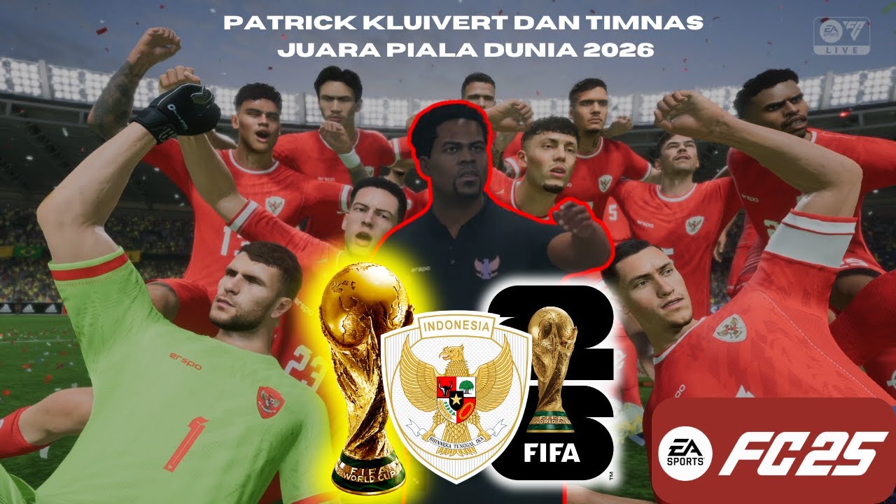PATRICK KLUIVERT MEMBAWA TIMNAS INDONESIA MENJUARAI PIALA DUNIA 2026 ! - EA SPORTS FC 25 FULL MOVIE