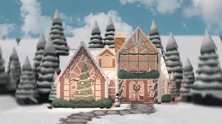 2022 gingerbread house speed build [ ROBLOX BLOXBURG ]   tour