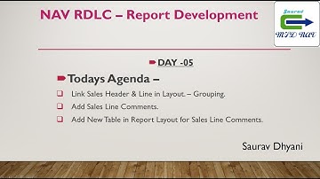 Day 05 - How To Develop RDLC Report in Microsoft Dynamics NAV - Grouping in RDLC Layout