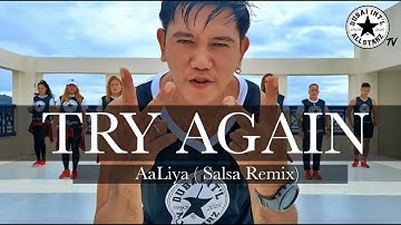 Try Again | Aaliyah | Salsa Remix | Zumba® | Dance Fitness | Choreography | Arjhay Blanco