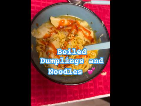 Boiled dumplings and Noddles❤️ #noodles #food #like #reels #shorts #recipe #subscribe by chy yourstruly