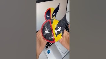 Deadpool & wolverine paper squishy DIY! #papersquishy #papercraft #squishy #diy #deadpool #craft