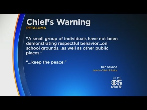 Petaluma Police Chief Issues Stern Warning To Residents