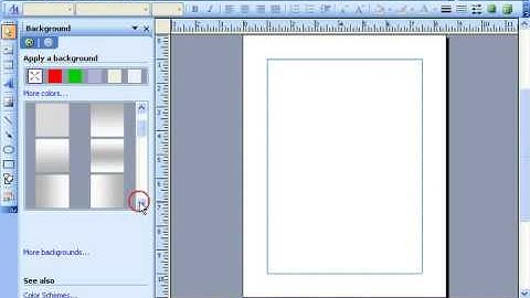 Publisher 2003 Tutorial Applying Backgrounds Microsoft Training Lesson 9.2