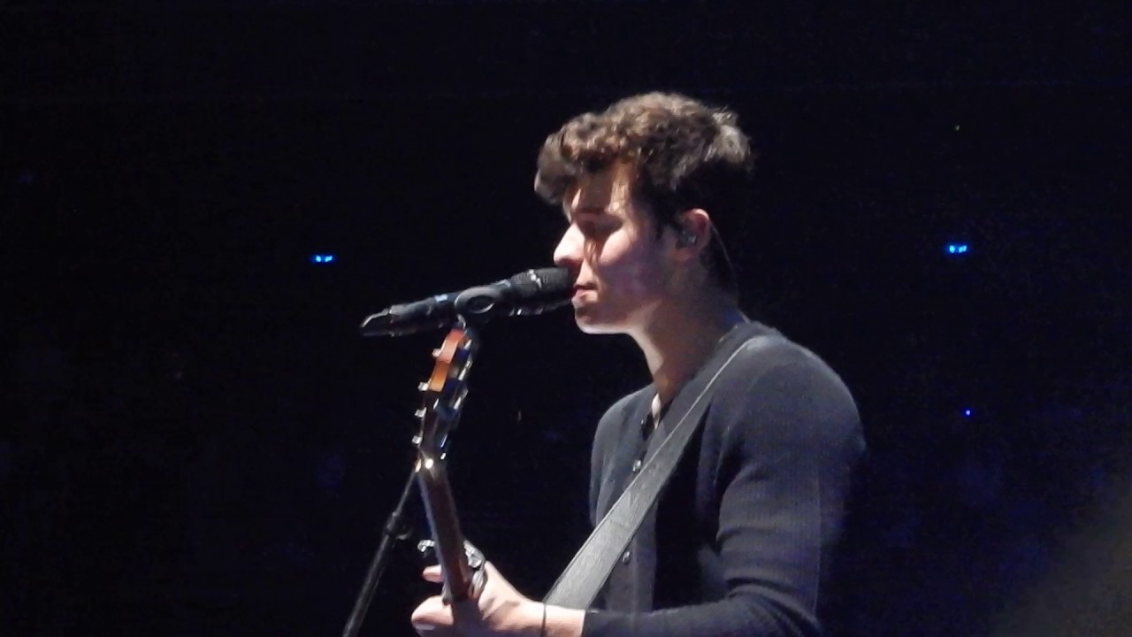 Shawn Mendes hitting himself with his guitar - Amsterdam