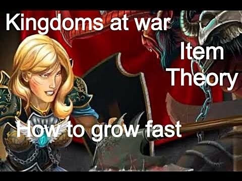 Kingdoms at war - how to Grow new accounts extremely fast - item theory