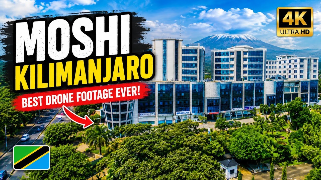 MOSHI | Kilimanjaro the best drone footage ever captured 2024 #travel #tanzania #tourism #city