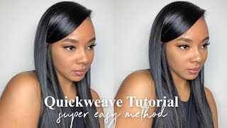 how to: super UNDETECTABLE sidepart quickweave | easy method | jenise