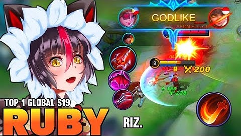 Ruby Best Build 2021 | Top 1 Global Ruby Gameplay | Ruby Mobile Legends✓