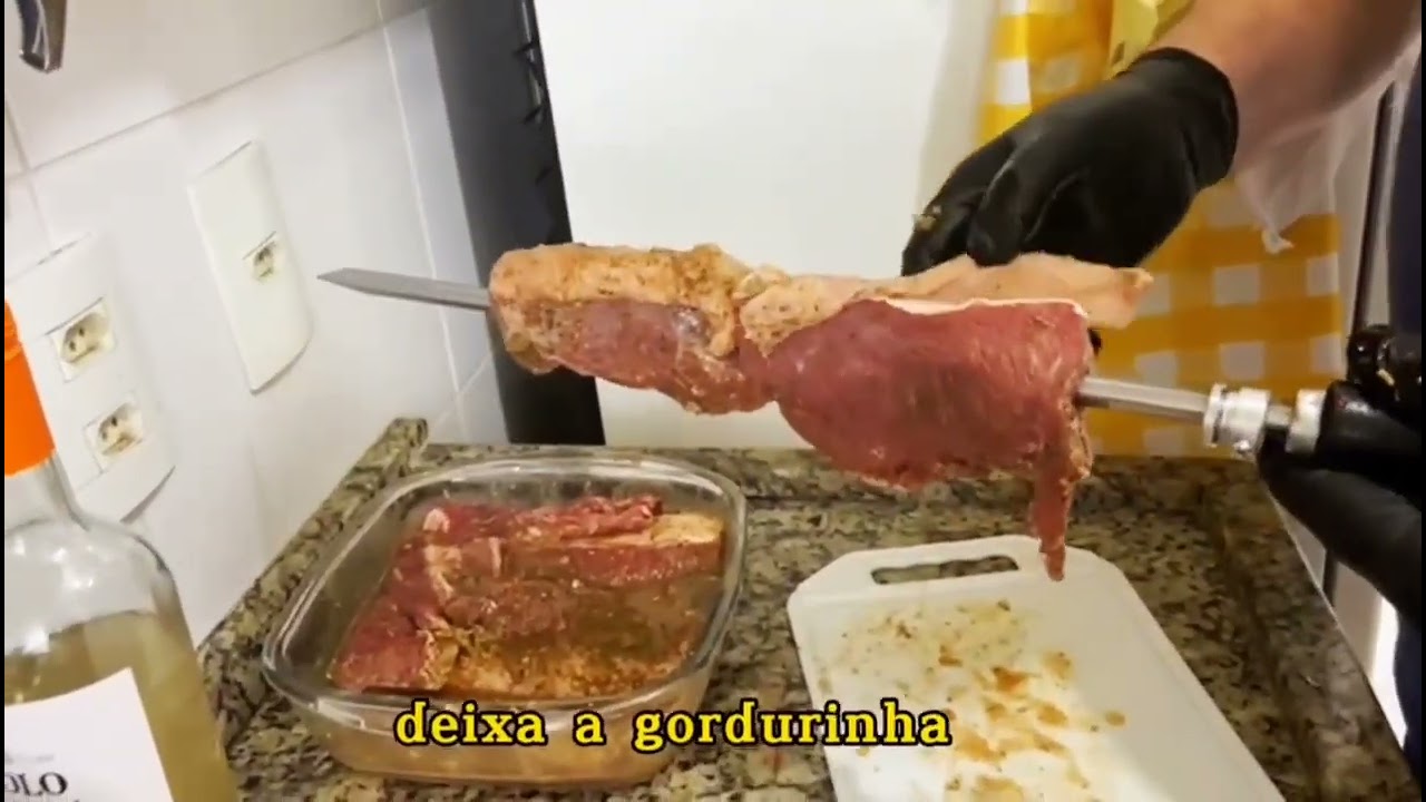 Contra filé na churrasqueira elétrica arke . Tempero especial