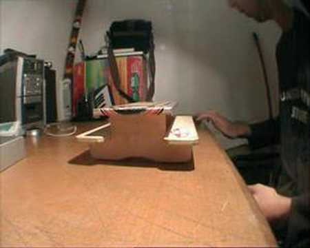 Figerboard- heelflip fs tail slide.