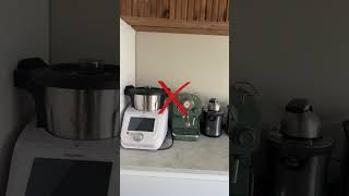 My tip for decluttering the worktop... Hide everything in the cupboards! 😂