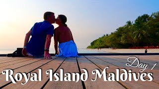 Beach Villa Tour and SHARKS!! Royal Island Resort & Spa, Maldives - Day 1