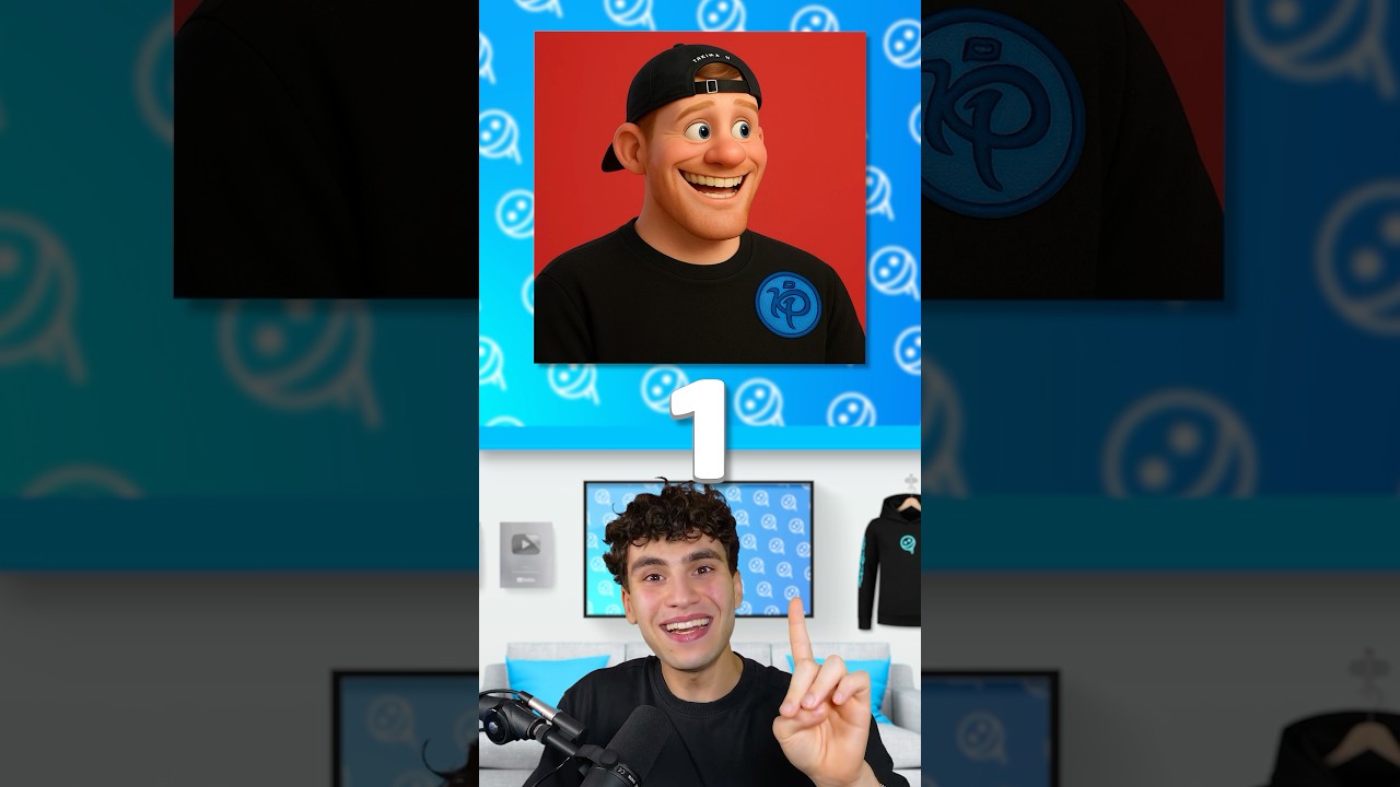 Raad De YouTuber Als Cartoon