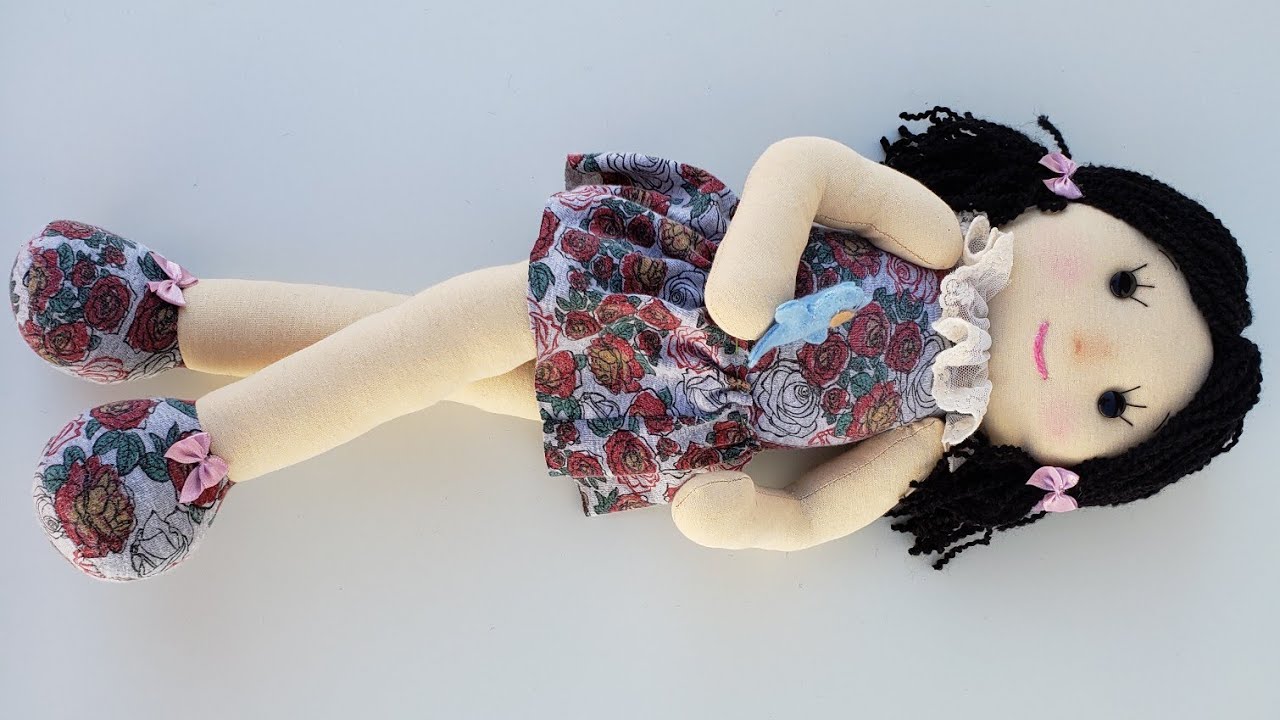 BONECA DE PANO MUITO FÁCIL/VERY EASY RAG DOLL/DOLL/UPCYCLING/RECICLAGEM/SUSTENTABILIDADE🌍 Mede 54cm