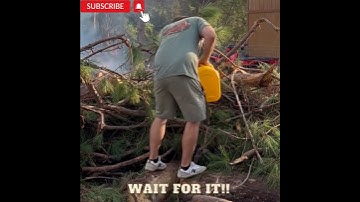 Why You Should Never Pour Gasoline on a Fire! #shorts #viral #firesafety