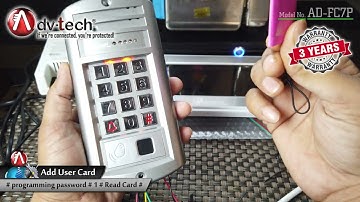 Video Door Phone Finger Print+Password+ID Card {Working & Configuration} Whatsapp Only :- 9654689898