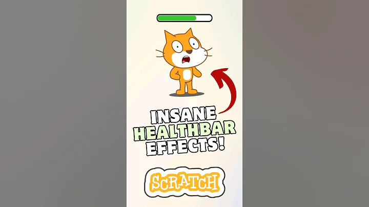 How to make AWESOME Health Bars in Scratch! 🔥🔥🔥     #scratch #scratchprogramming #shorts