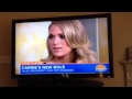 Carrie Underwood on Today show 9/26/14 talking about Something in the Water