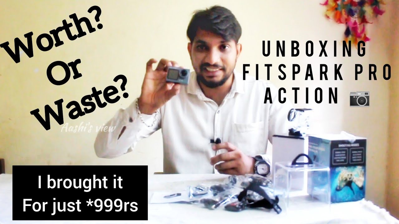 Unboxing fitspark Action camera || Kannada vlog || Aashi's view || vlog 8