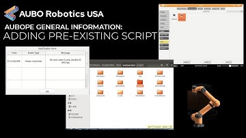 AUBOPE Tutorial- General Information: Adding Pre-Existing Projects or Scripts