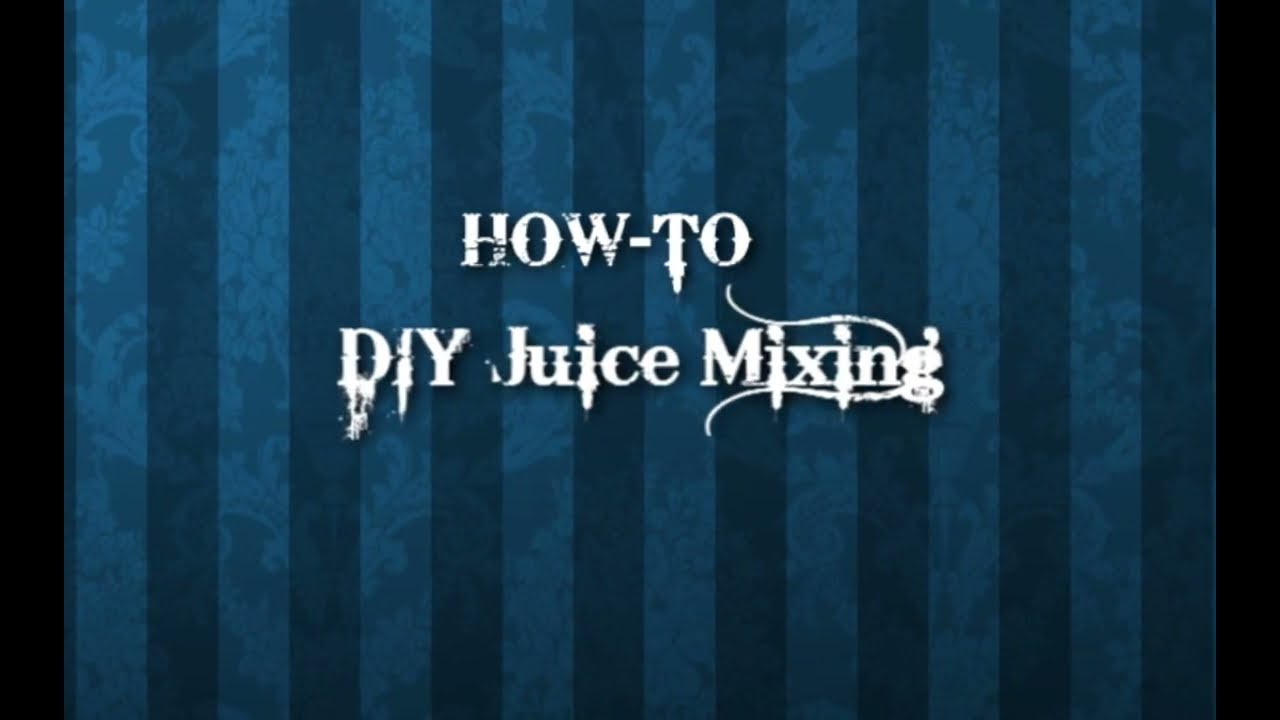SOME DIY JUICE MIXING WITH GRIMM