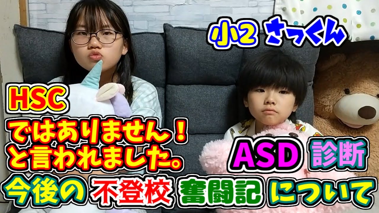 【HSCではありません！と言われました】～ASD診断：今後の不登校奮闘記について～