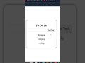 HTML CSS JavaScript Todo List Project 🔥
