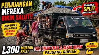  Perjuangan Mereka Bikin Salut L300 Muatan Split  Emakemak U0026 Bapakbapak Pejuang Rupiah