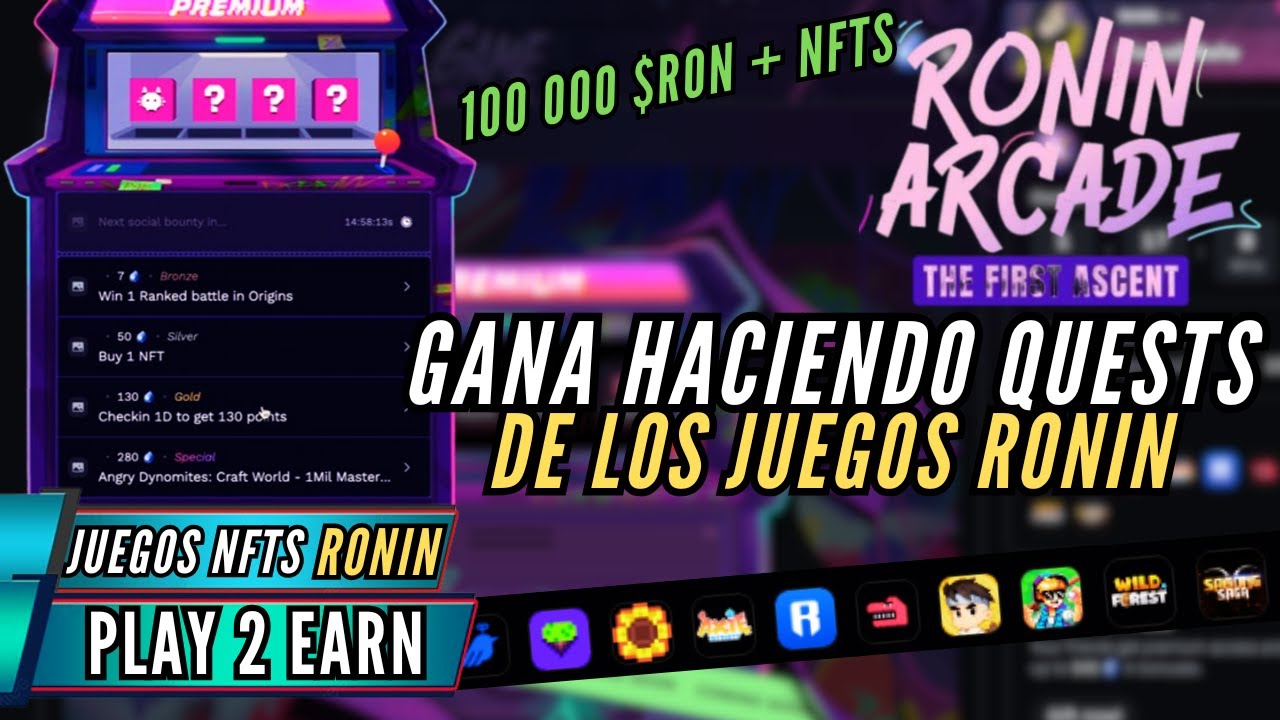 Ronin Arcade (Gana más jugando en Ronin) Resumen en 5 minutos