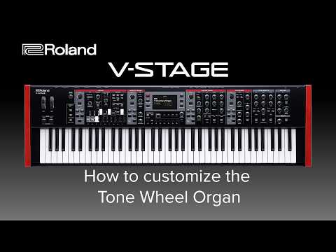Roland V-STAGE - How to customize the Tone Wheel Organ