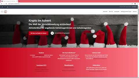 Krypto im Advent - Kurzeinführung in Moodle