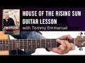 Tommy Emmanuel Guitar Lesson - House of the Rising Sun Breakdown