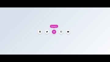Social Media Buttons with Tooltip on Hover using only HTML & CSS