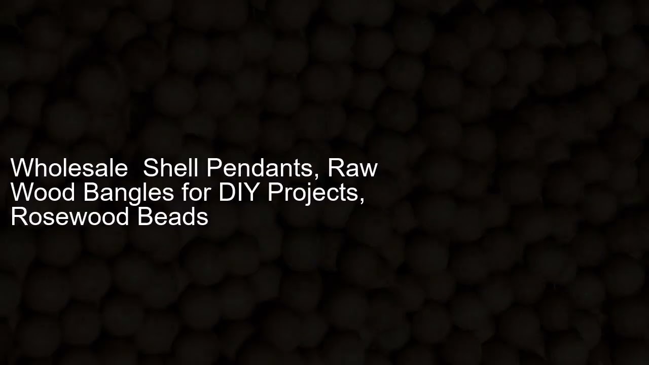 Wholesale Shell Pendants, Raw Wood Bangles for DIY Projects, Rosewood Beads