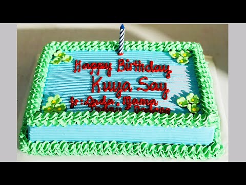 simple-cake-design-for-any-occasion-using-boiled-icing-|-yufi-vlog