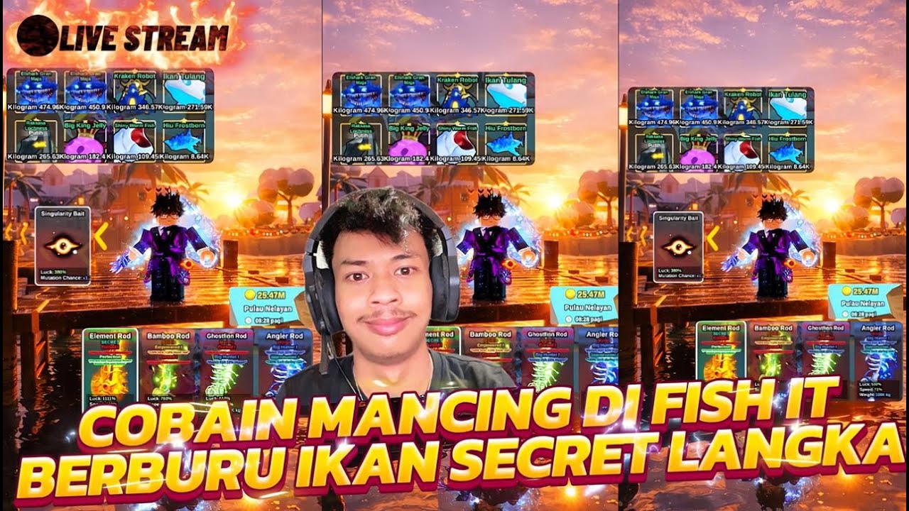 🔴[Live] Road To 20K Subscriber 🗿 Fish It Indonesia 