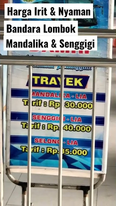 Damri Angkutan Hemat Dan Nyaman Dari Bandara Lombok Ke Senggigi Dan Mandalika #shorts